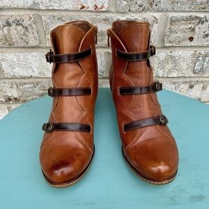 Eric Michael Brown Leather Booties